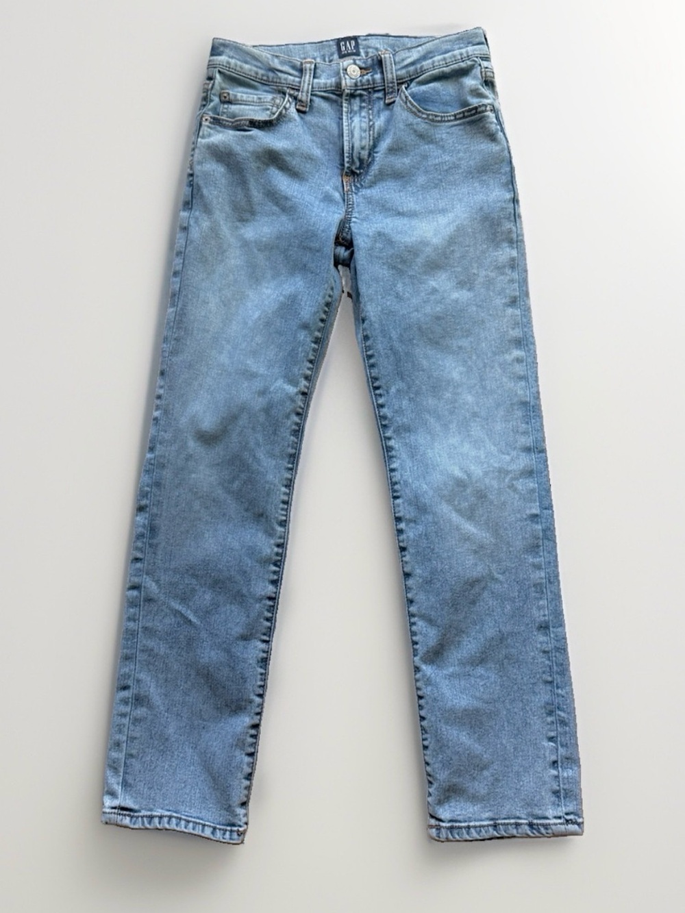 GAP Girls Size 12 Stretch Straight Light Wash Jeans